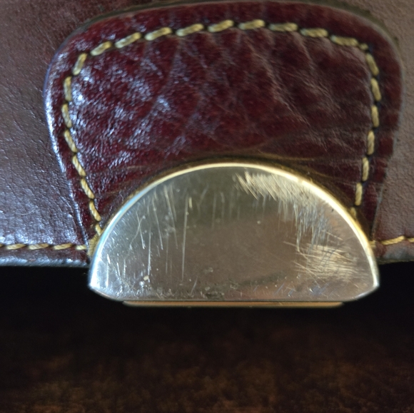 Rare Handmade Vintage Holland Sport Tuscan Brown/Burgundy Cowhide Messenger Bag - Picture 11 of 14